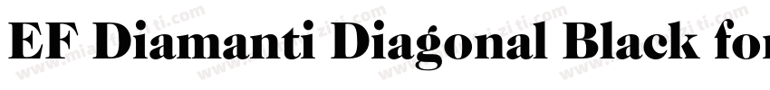 EF Diamanti Diagonal Black font字体转换